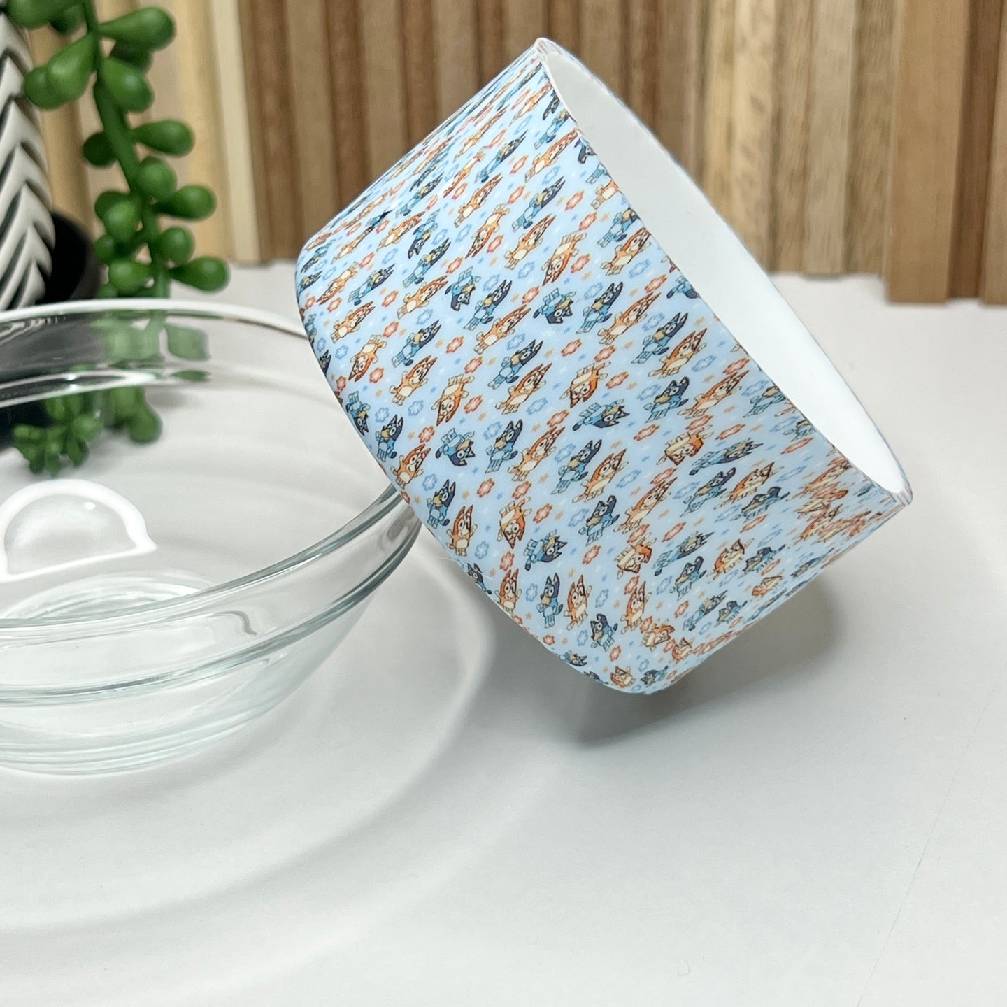 Blue & Orange Dog Tumbler Boot